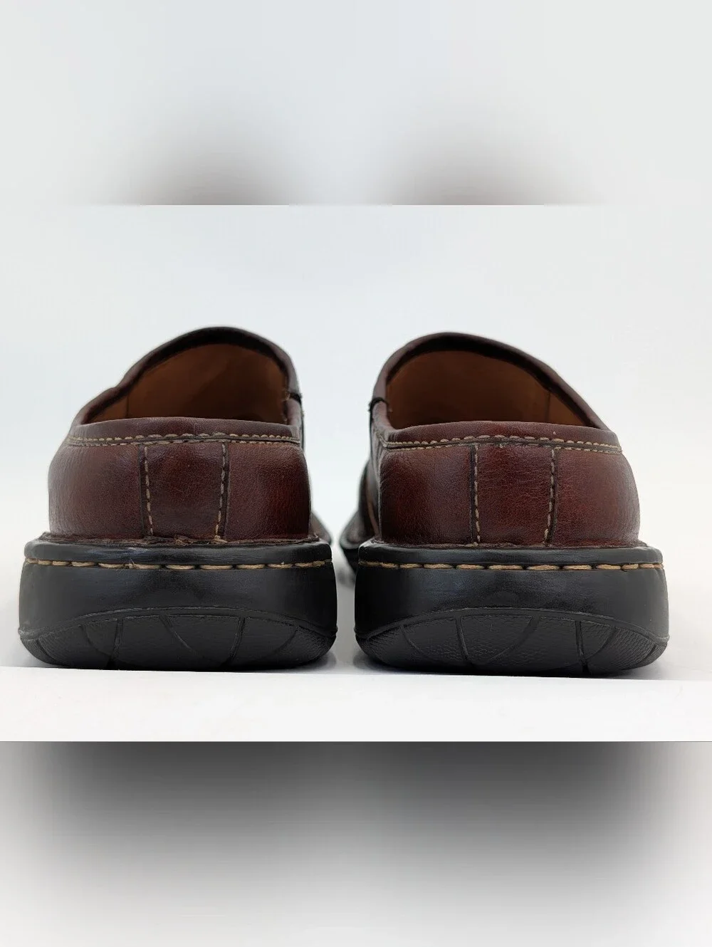 Born Size 10.5 Men's Brown Genuine Handmade Leather Loafer Sandals